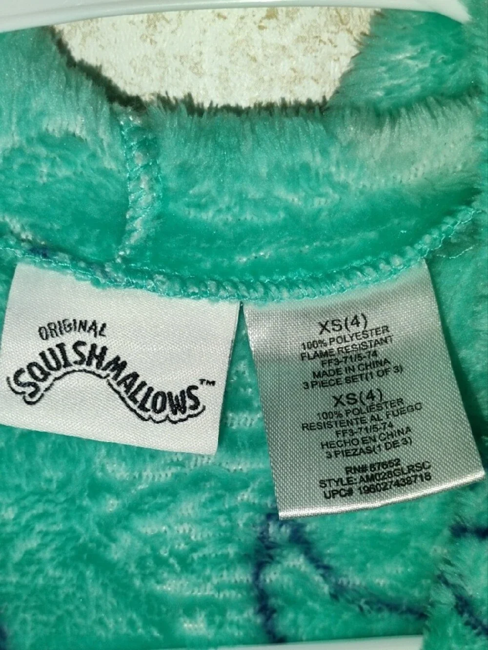 Squishmallows Kids Plush Hooded Robe - Teal And 2 Squishmallow Plushes